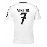 Fotballdrakt Herre Real Madrid Vinicius Junior #7 Hjemmedrakt 2024-25 Kortermet